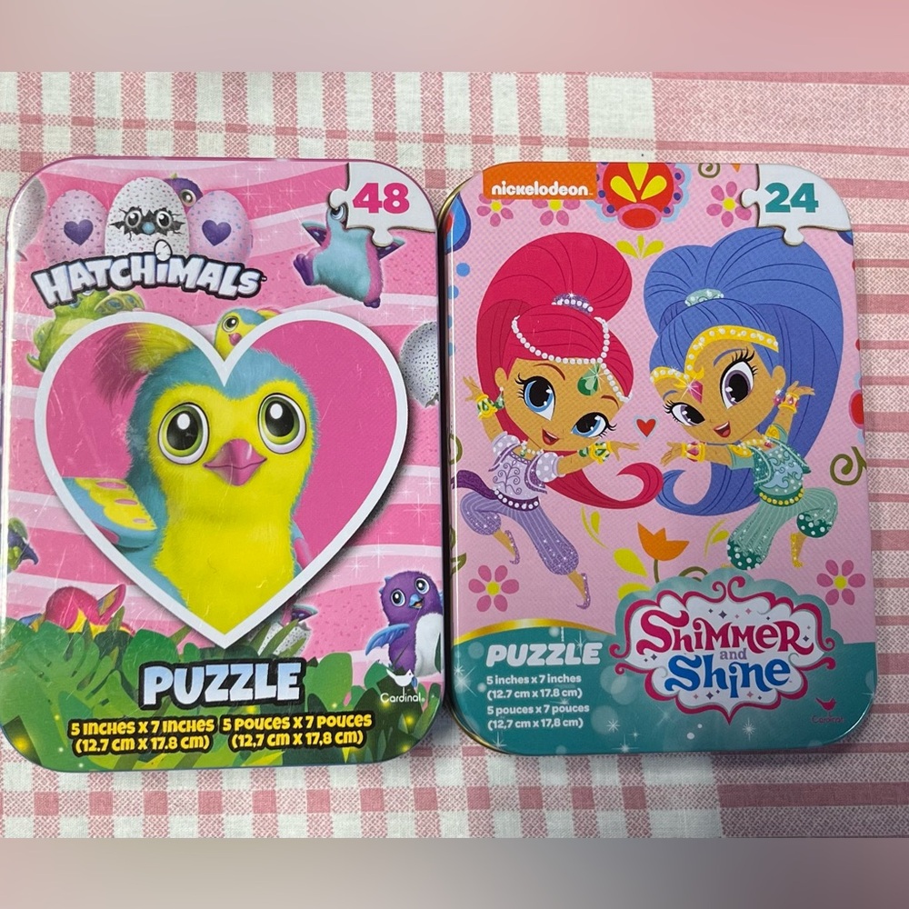 🌺3/$12 Mini puzzle sets 5” x 7” 24 and 48 pcs